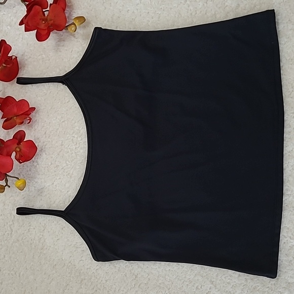 Worthington Stretch Camisole Shelf Bra Black Cami Adjustable Straps Lg - Picture 2 of 10